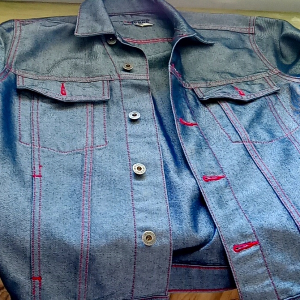 NAVY  GUESS JEAN  JACKET
